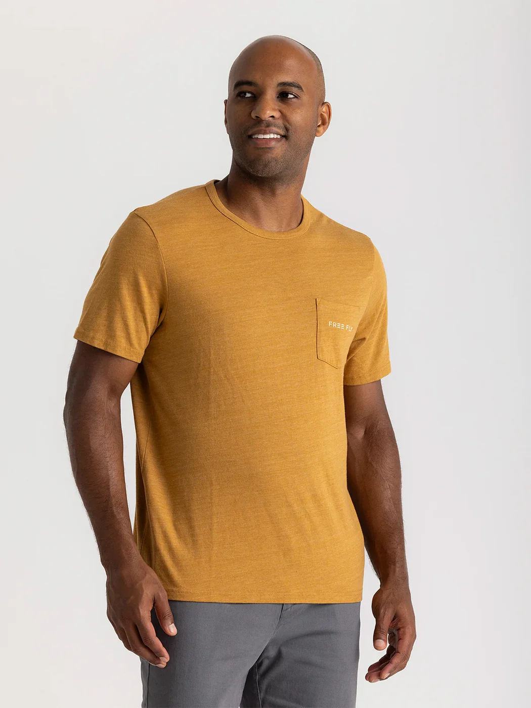 Free Fly Salt And Sun Pocket Tee - Heather Ochre