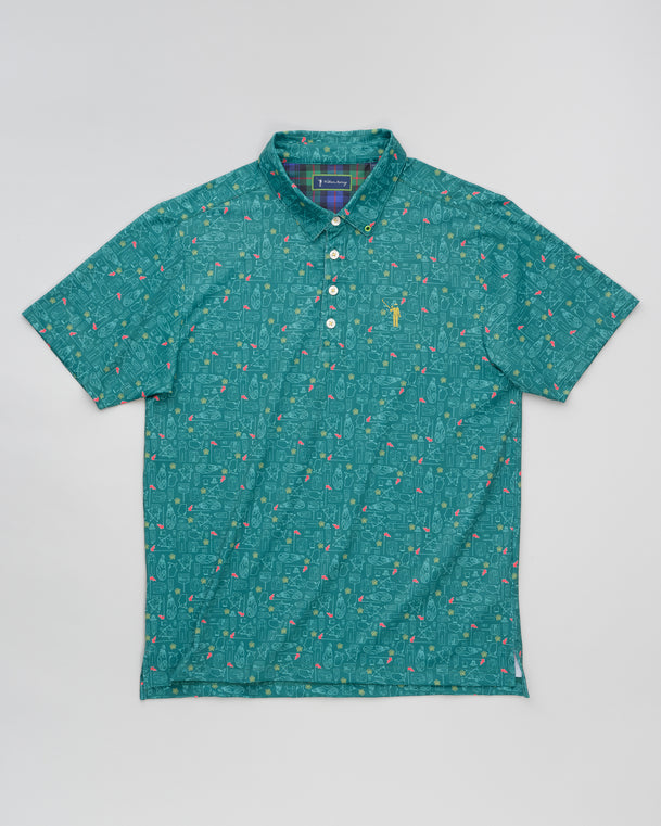 Green Blazer Groove Men's Polo - Green