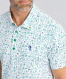 Green Blazer Groove Men's Polo - White