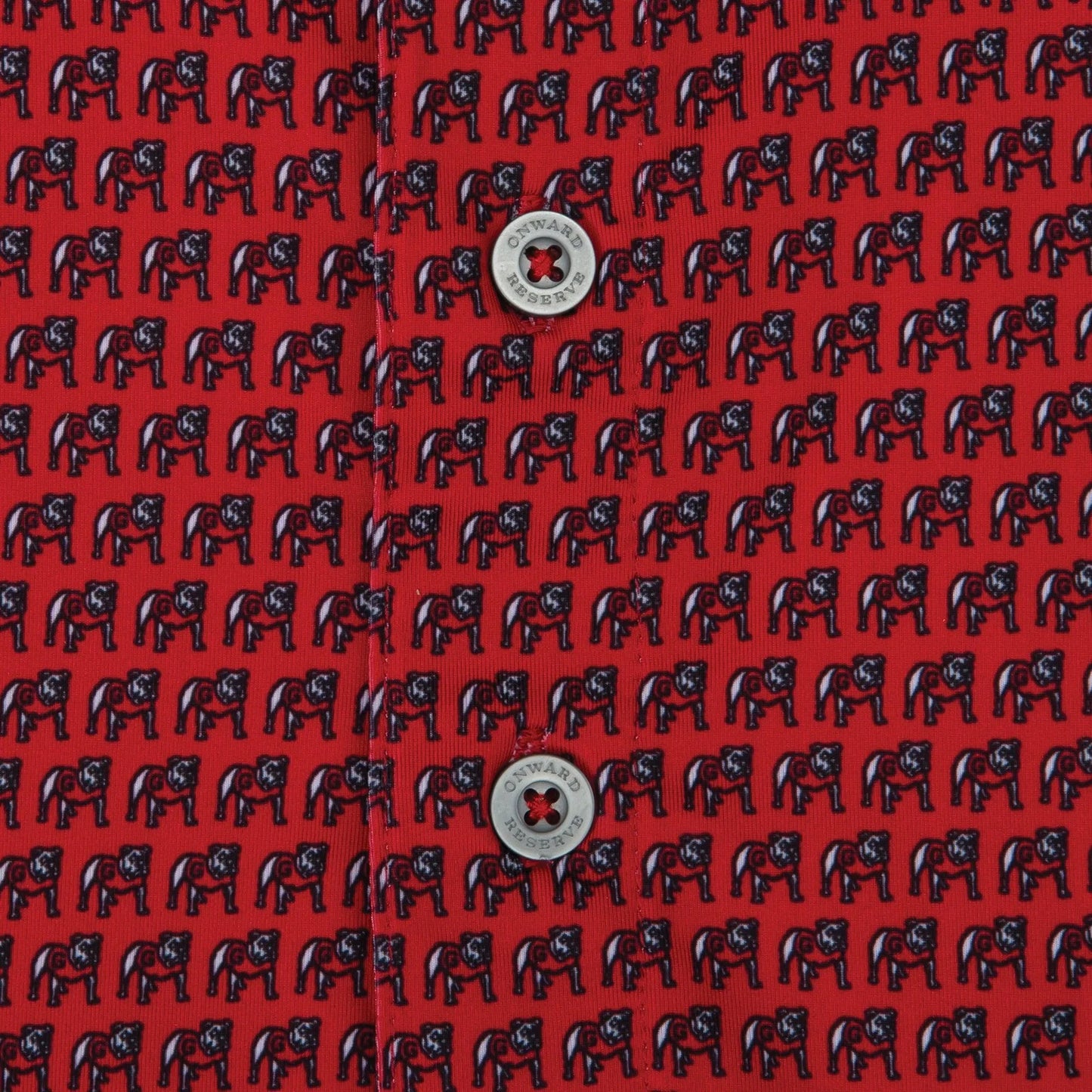 Onward Reserve Standing Bulldog Printed Polo - Red
