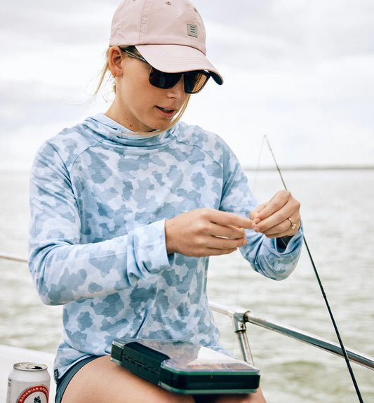 Free Fly Women's Bamboo Lightweight Hoodie II - Tidewater Camo