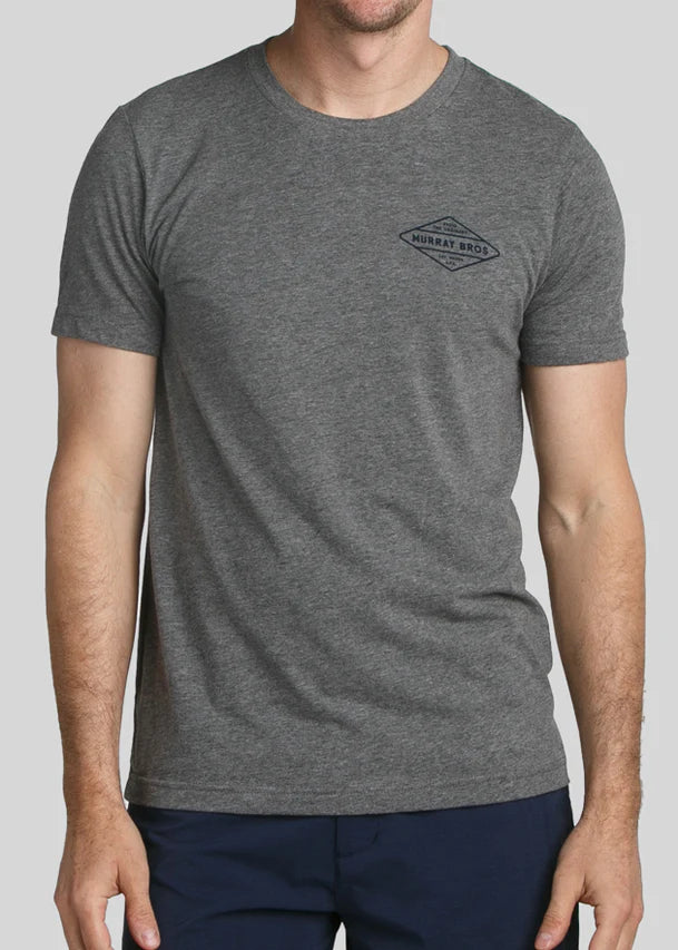 William Murray MURRAY BROS BADGE T-SHIRT - Deep Heather