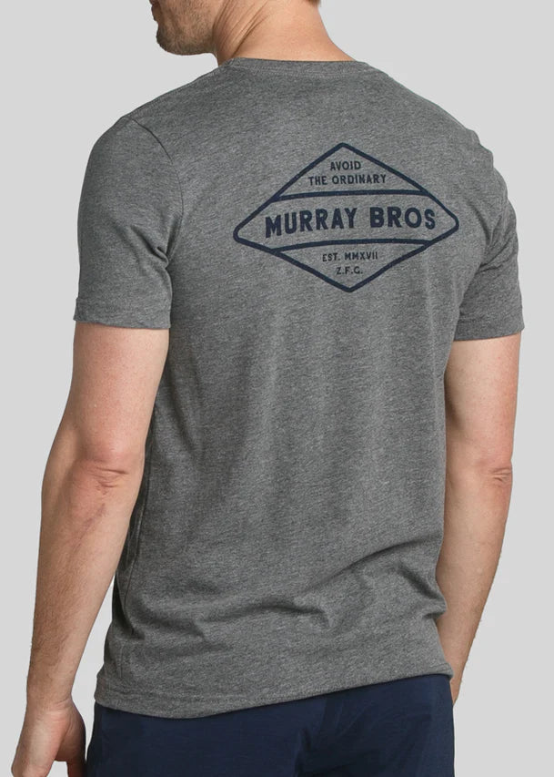 William Murray MURRAY BROS BADGE T-SHIRT - Deep Heather