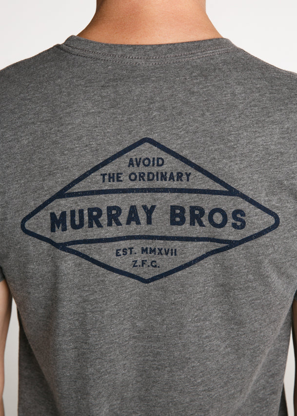 William Murray MURRAY BROS BADGE T-SHIRT - Deep Heather