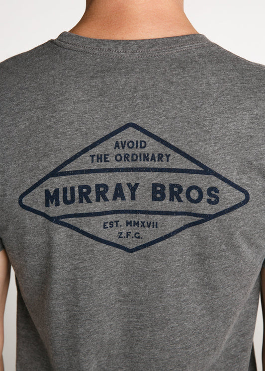 William Murray MURRAY BROS BADGE T-SHIRT - Deep Heather