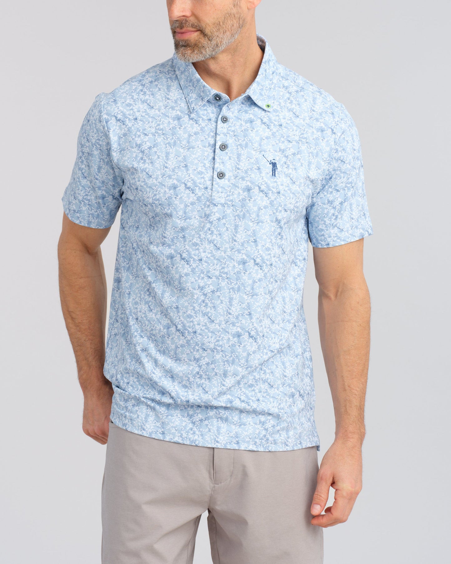 WM Floral Men's Polo