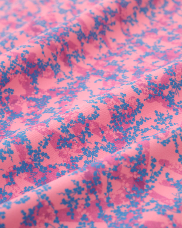 WM Floral Men's Polo - Pink
