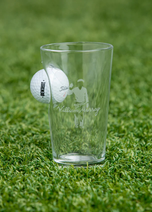 William Murray GOLF BALL PINT GLASS SET