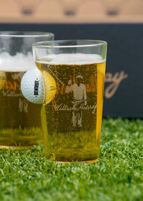 William Murray GOLF BALL PINT GLASS SET