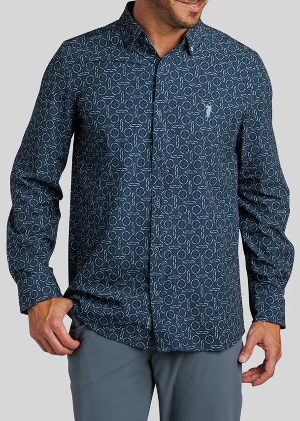 William Murray KNOTTY BY NATURE BUTTON DOWN - Navy