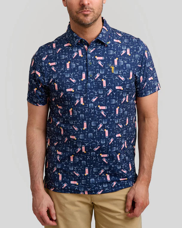 William Murray AZALEA COCKTAIL POLO - Navy