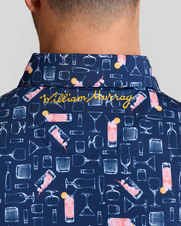 William Murray AZALEA COCKTAIL POLO - Navy
