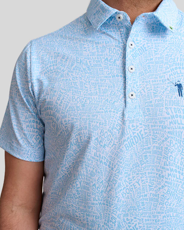 William Murray COURSE TALK POLO - Blue