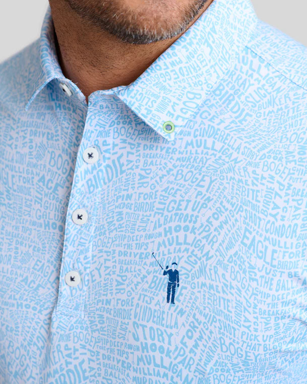 William Murray COURSE TALK POLO - Blue