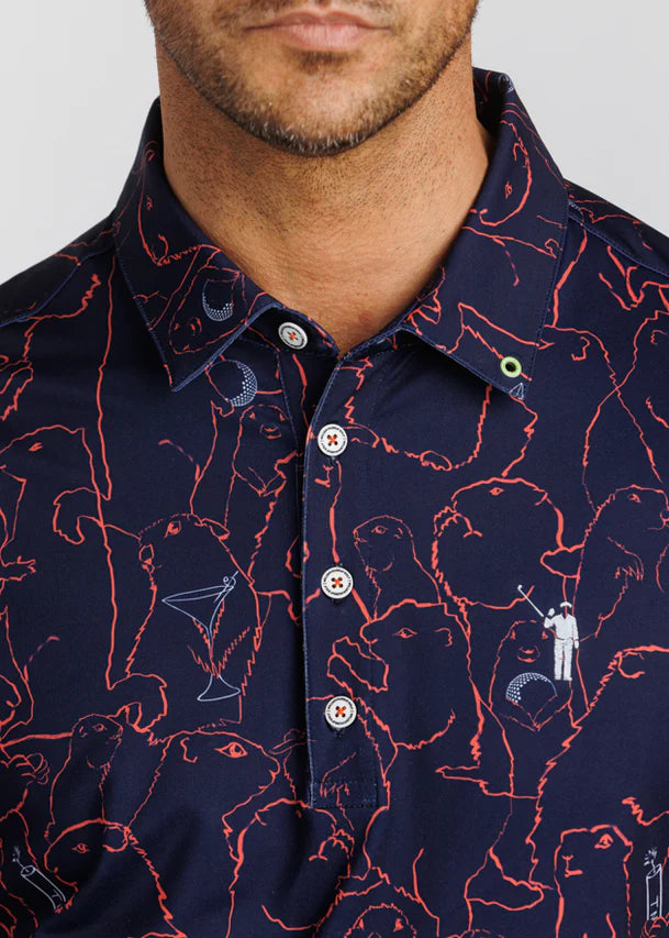 William Murray GOPHER ALL OVER POLO - Navy