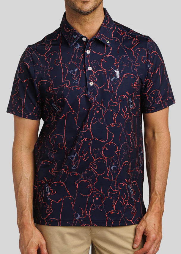 William Murray GOPHER ALL OVER POLO - Navy