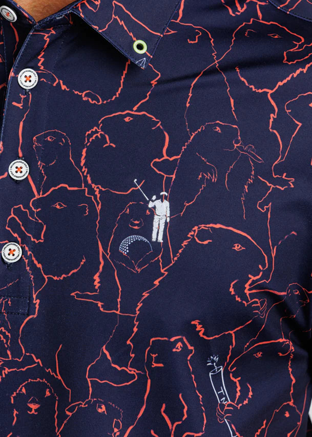 William Murray GOPHER ALL OVER POLO - Navy