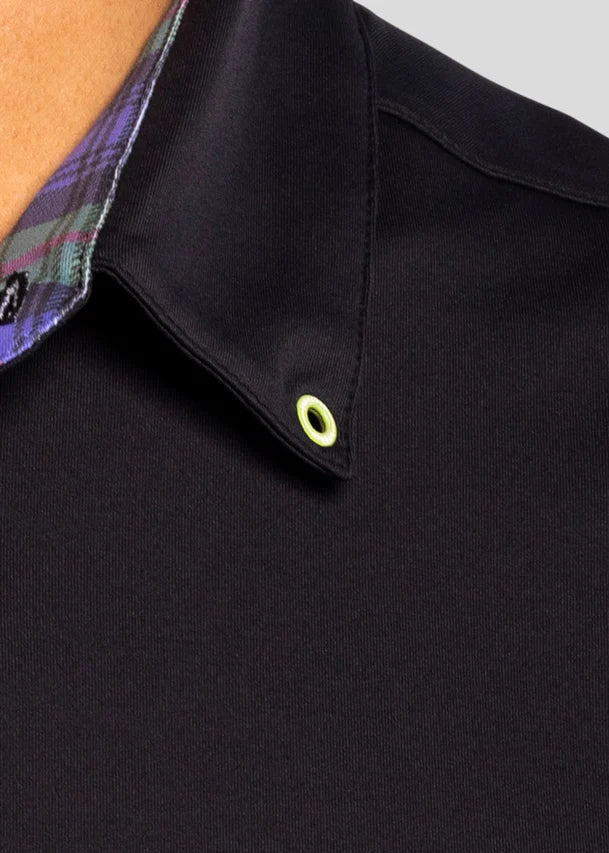 William Murray MURRAY CLASSIC LONG SLEEVE POLO - Black