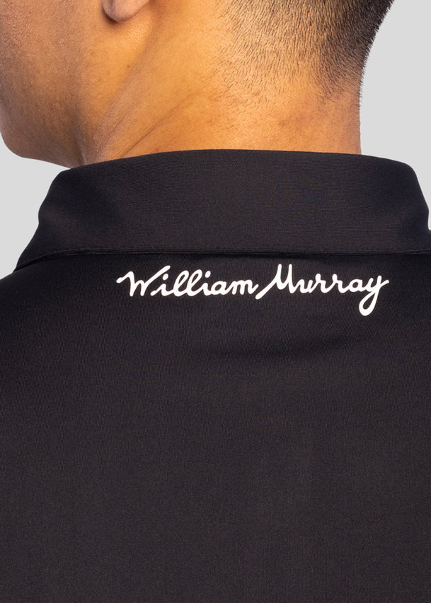 William Murray MURRAY CLASSIC LONG SLEEVE POLO - Black