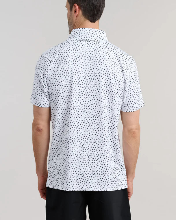 William Murray PIN HIGH POLO - White