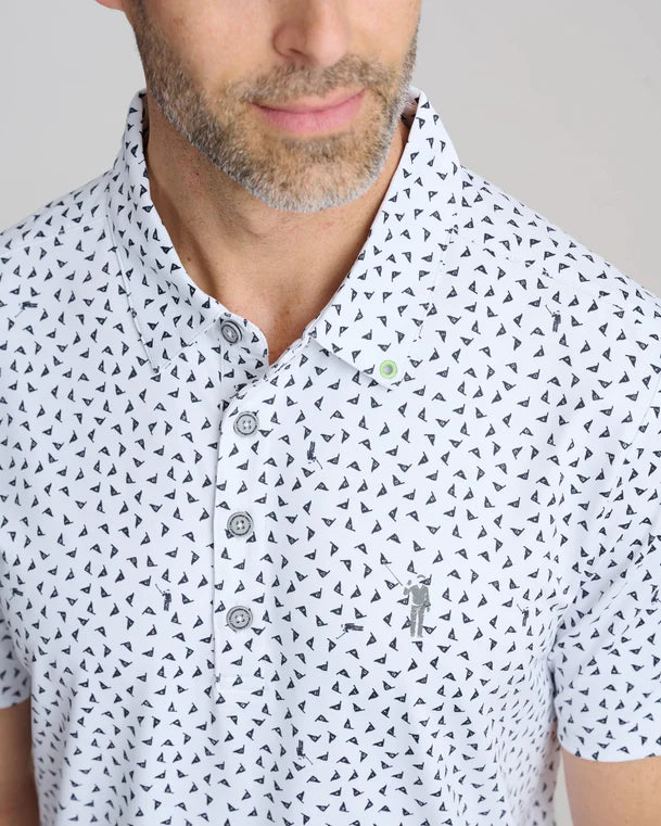 William Murray PIN HIGH POLO - White