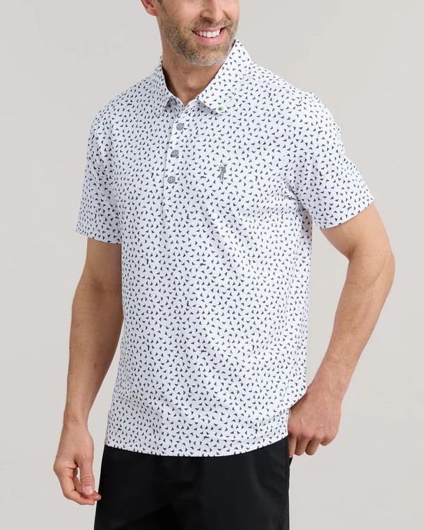 William Murray PIN HIGH POLO - White