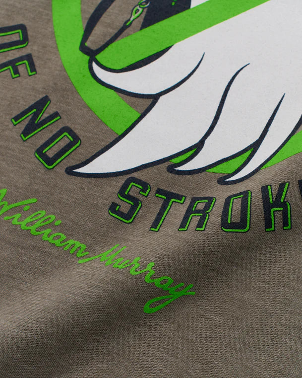 William Murray NO STROKES T-SHIRT - Heathered Grey