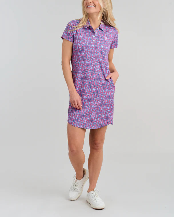 William Murray KNOTTY BY NATURE POLO DRESS - Antique Red