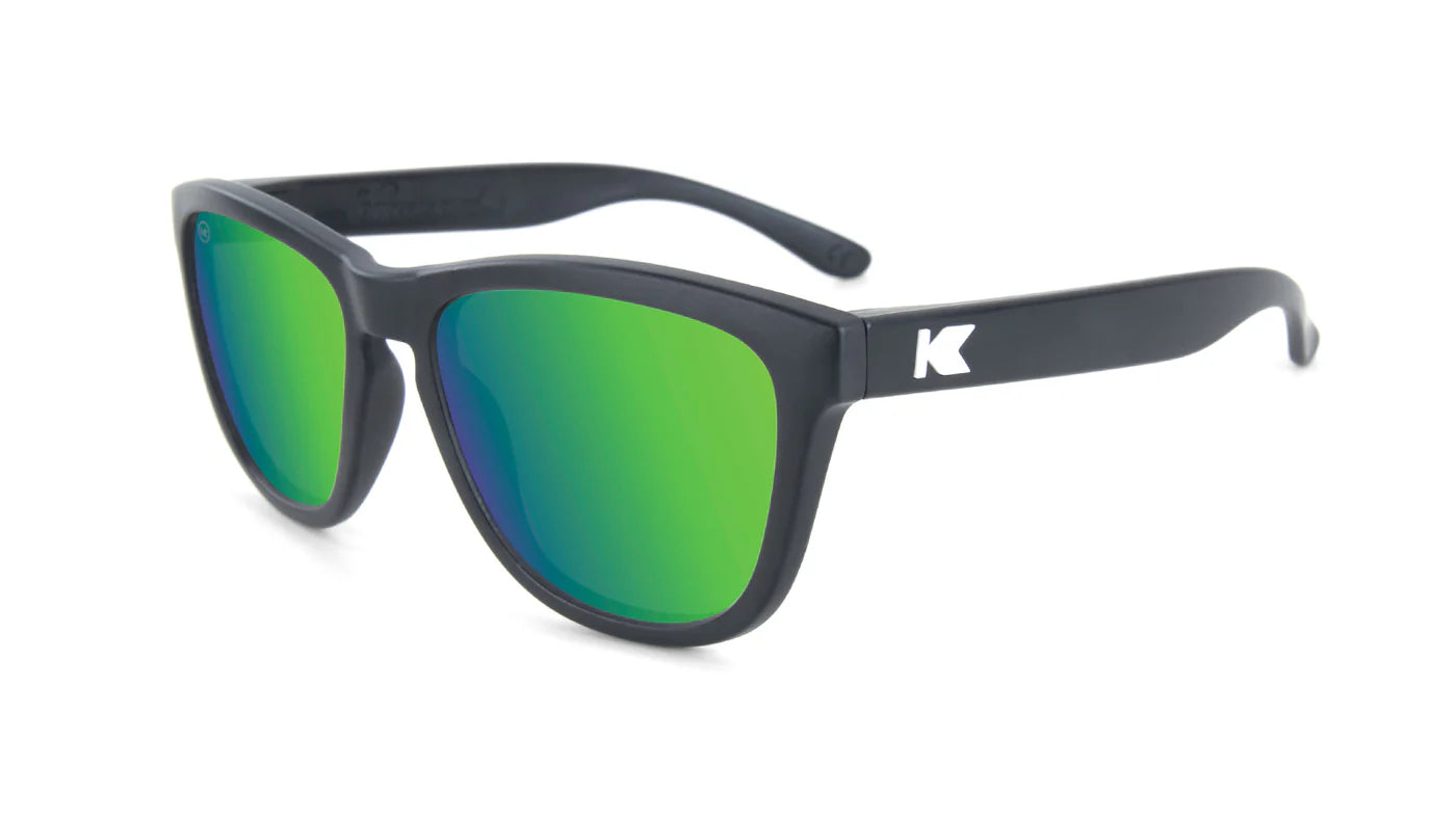 Knockaround KIDS PREMIUMS Polarized - BLACK / GREEN MOONSHINE