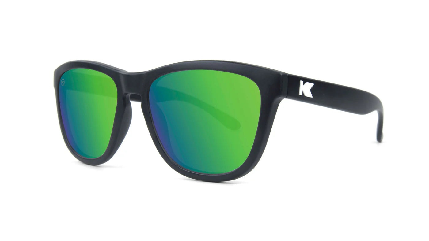 Knockaround KIDS PREMIUMS Polarized - BLACK / GREEN MOONSHINE