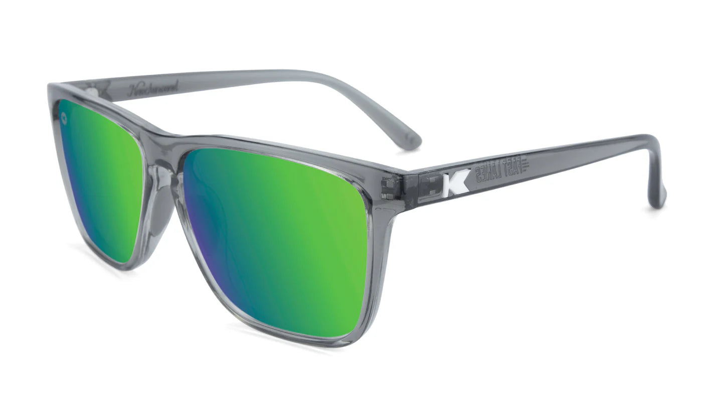 Knockaround - Fast Lanes Sport - CLEAR GREY / GREEN MOONSHINE