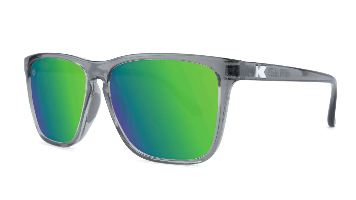 Knockaround FAST LANES SPORT Polarized CLEAR GREY / GREEN MOONSHINE