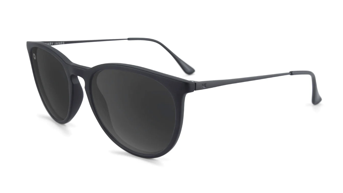 Knockaround - Mary Janes - Black on Black/Smoke