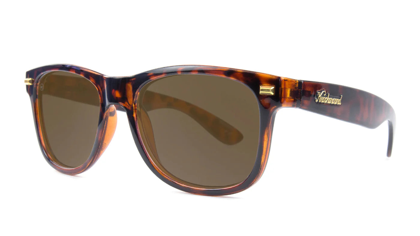Knockaround FORT KNOCKS Polarized GLOSSY - TORTOISE SHELL / AMBER