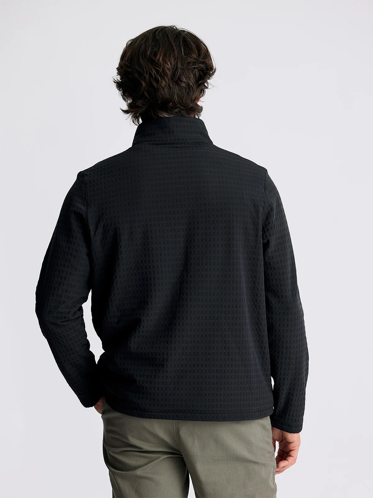 Men's Gridback Fleece Snap Pullover