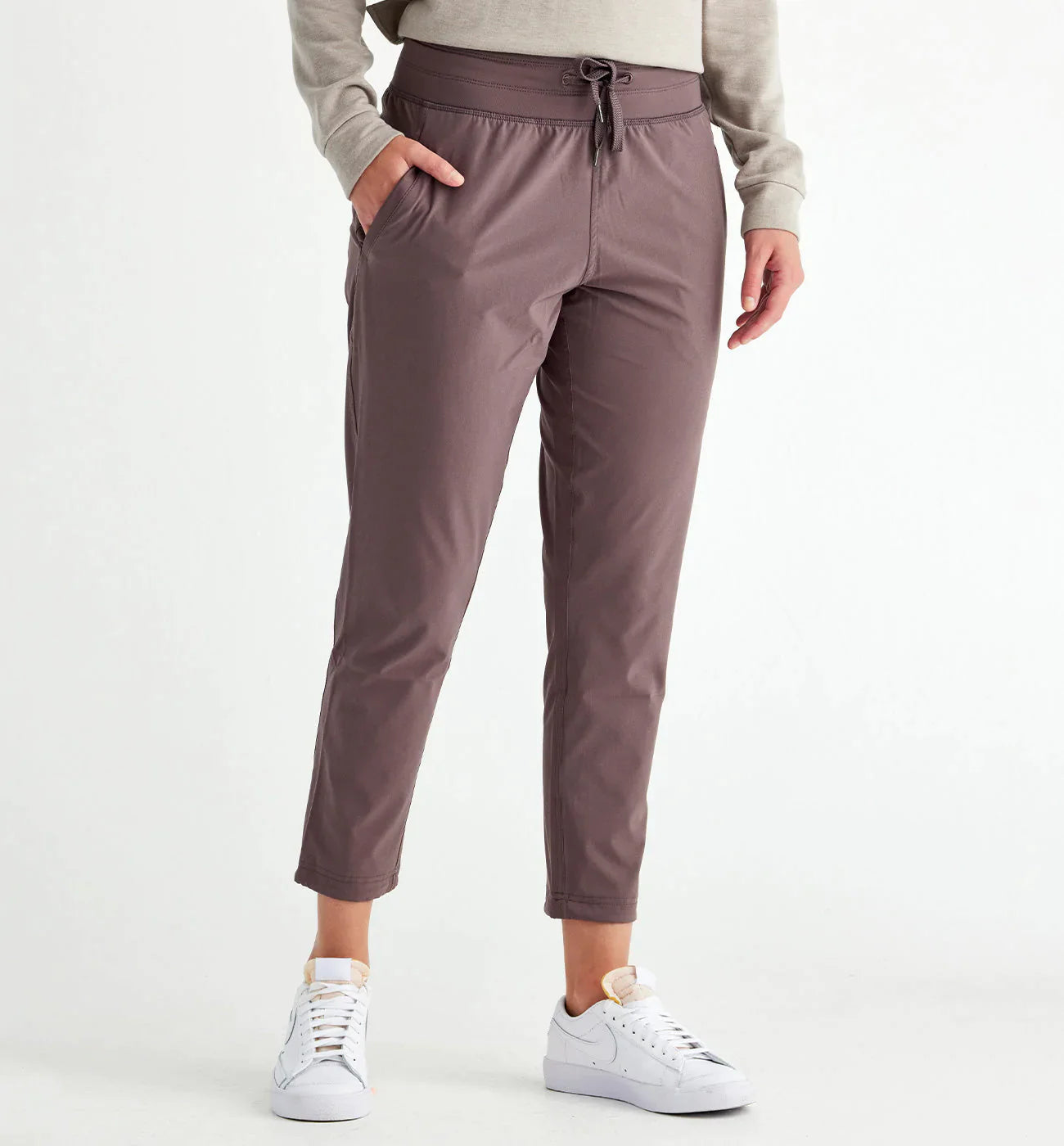 Free Fly Women's Breeze Cropped Pant - Purple Peak