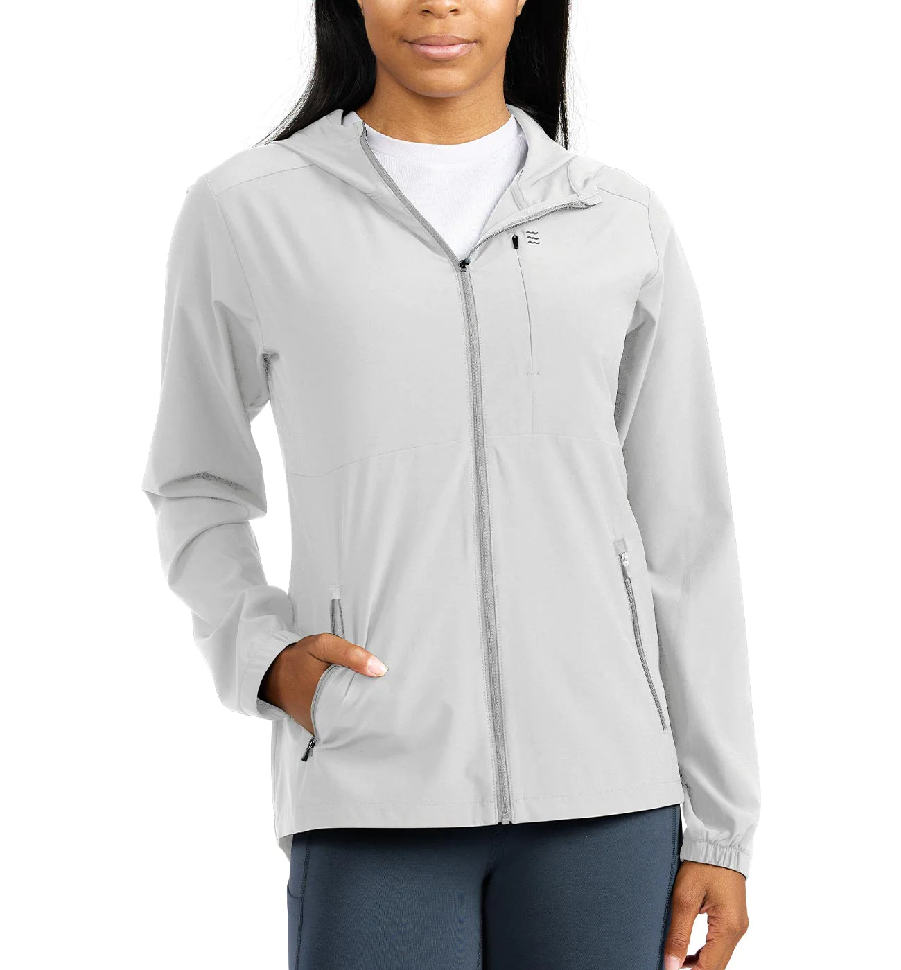 Free Fly Women's Breeze Jacket - Light Grey