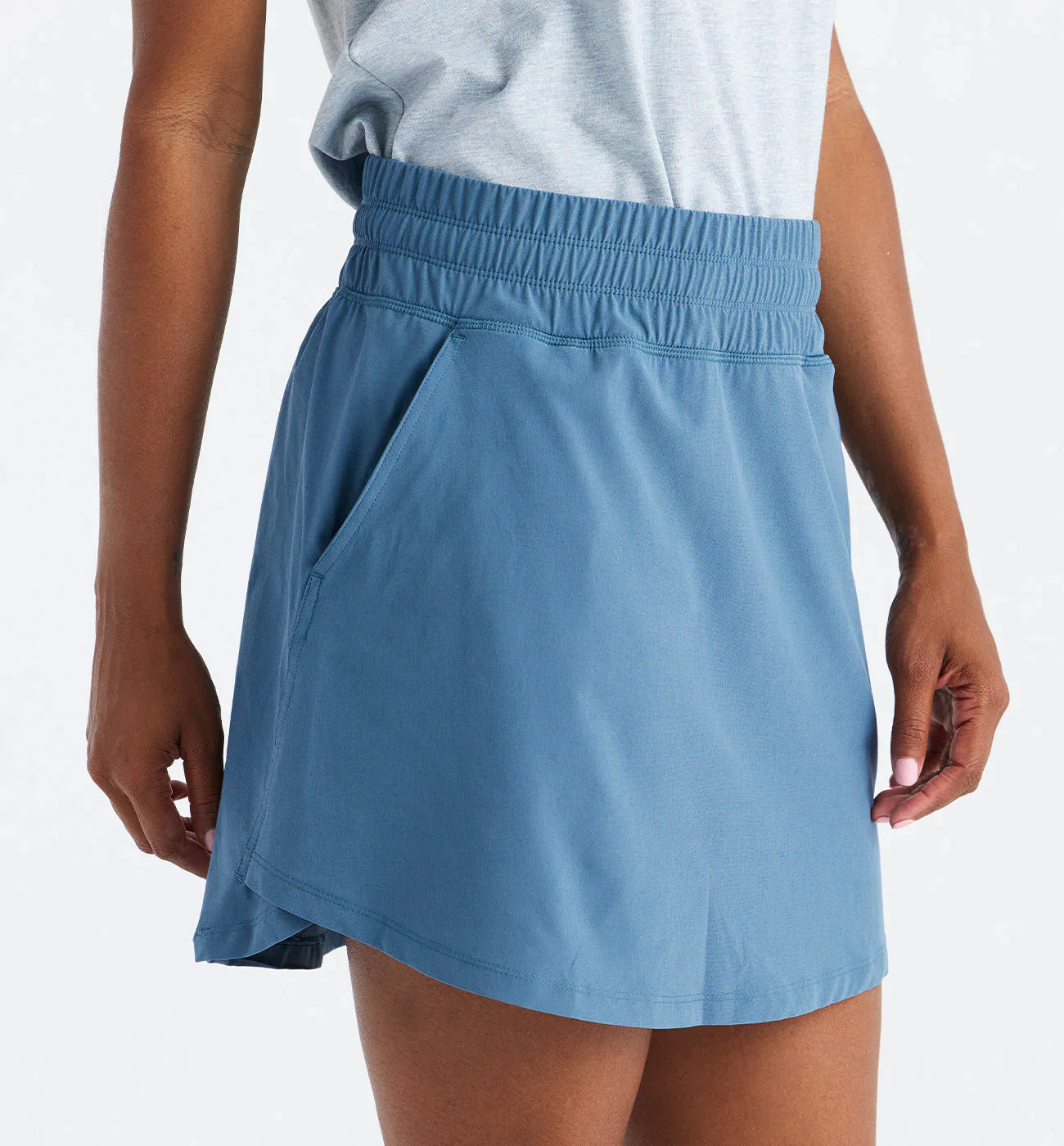 Free Fly Women's Pull-On Breeze Skirt - Pacific Blue