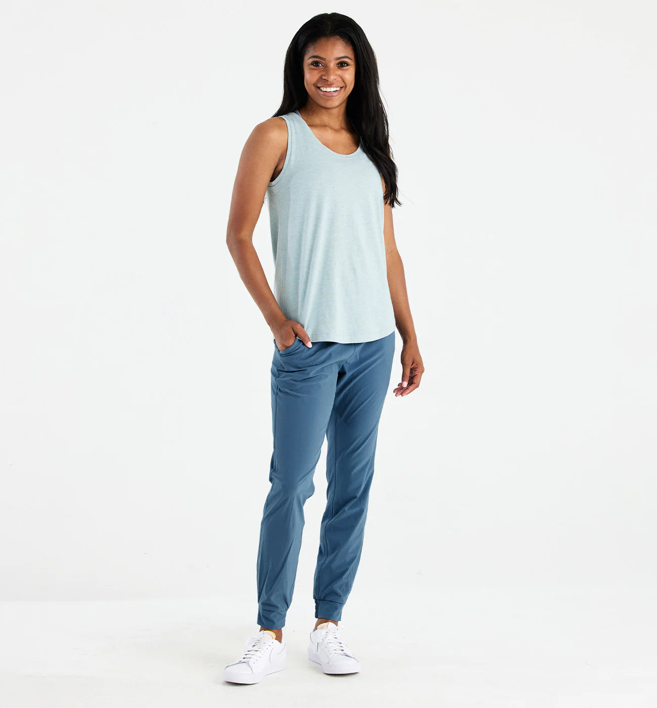 Free Fly Women's Breeze Pull-On Jogger - Pacific Blue