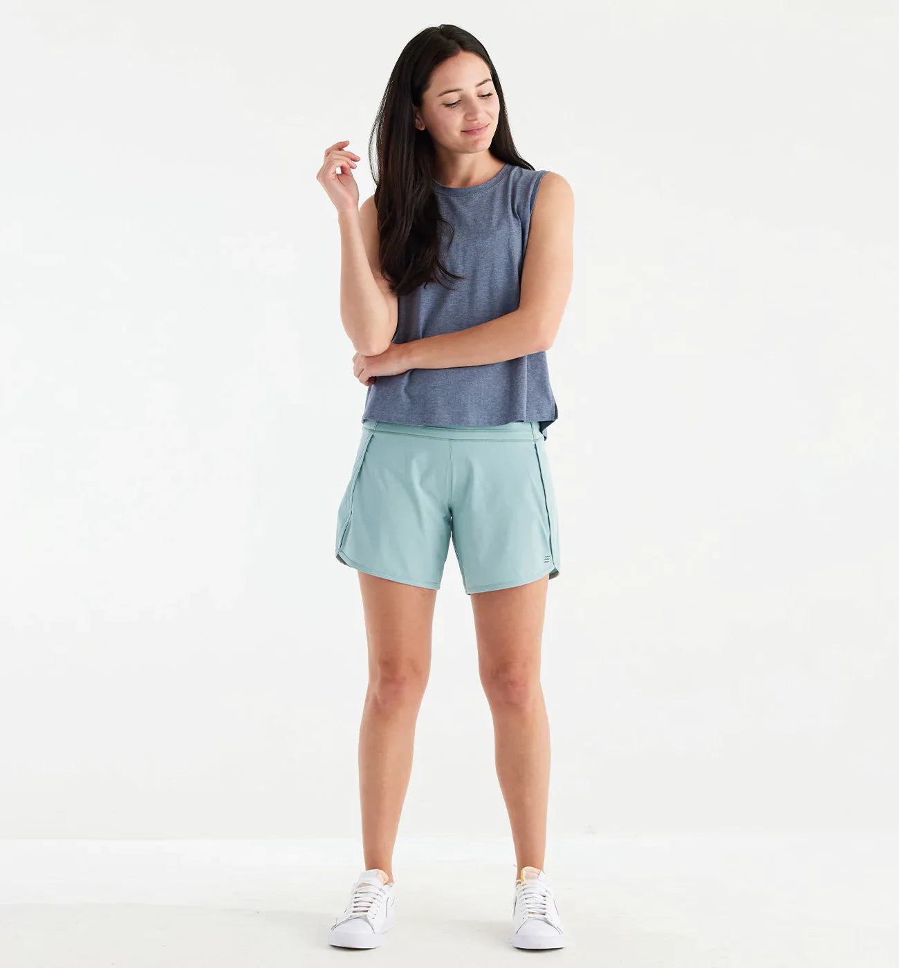 Free Fly Women's Bamboo Lined Breeze Short – 6" - Seaglass
