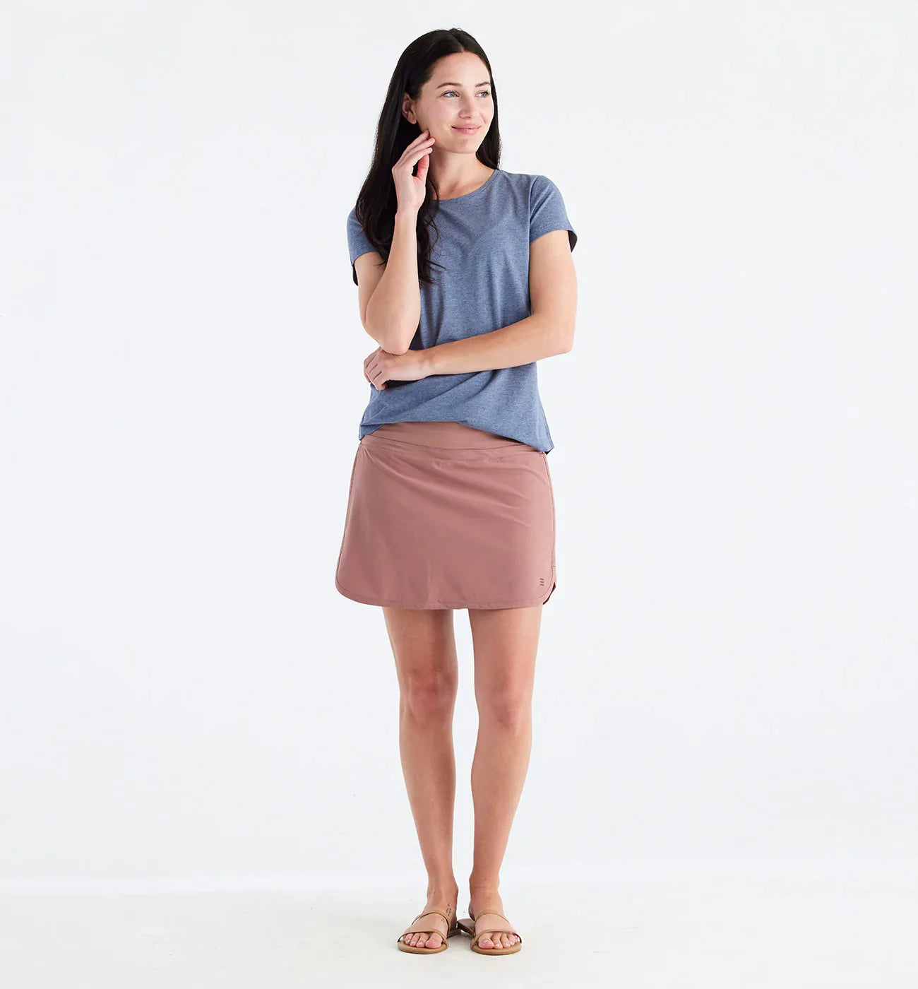 Free Fly Women's Bamboo Lined Breeze Skort - LIght Sangria