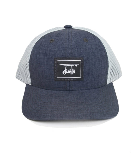Bald Head Blues Trucker Hat - Heather Charcoal