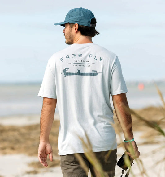 Free Fly Flats Patrol Tee - Heather Aspen Grey
