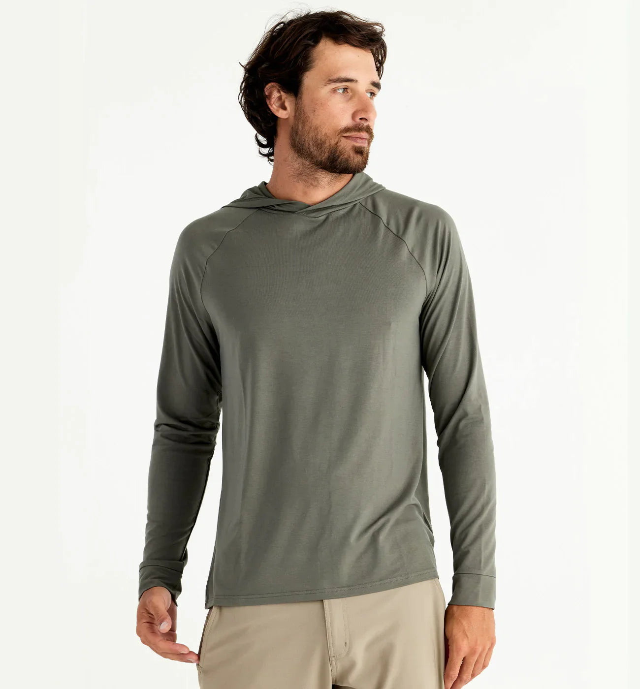 Free Fly Men's Bamboo Flex Hoodie - Fatigue