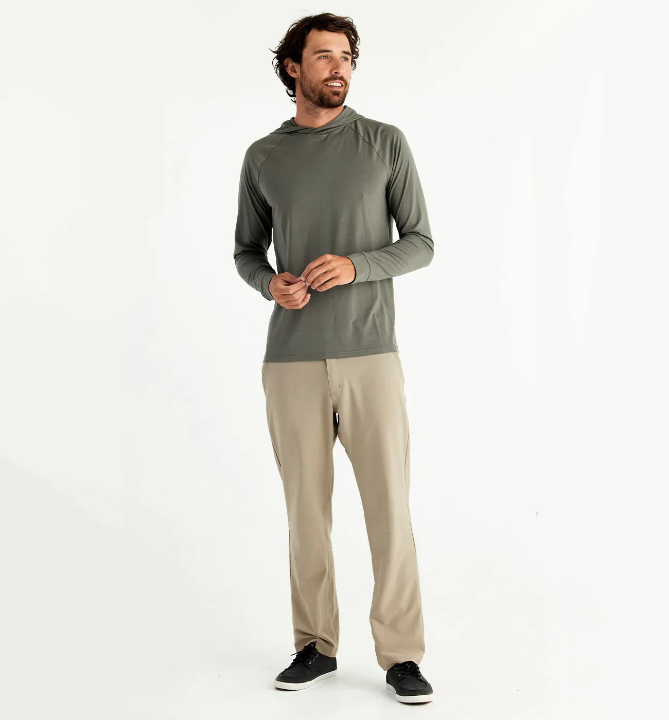 Free Fly Men's Bamboo Flex Hoodie - Fatigue