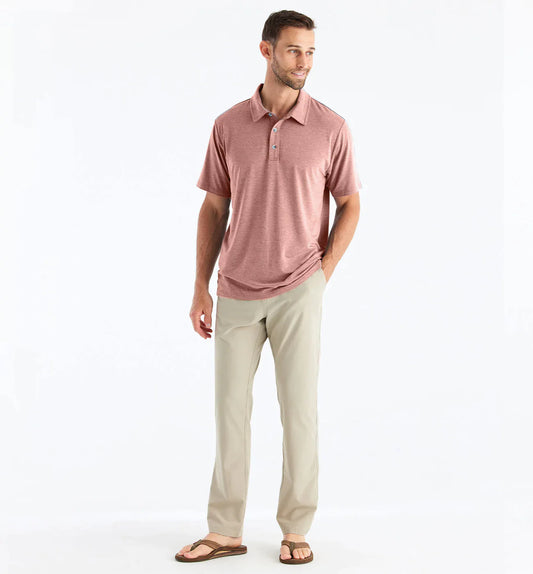Men's Bamboo Flex Polo - Heather Brick