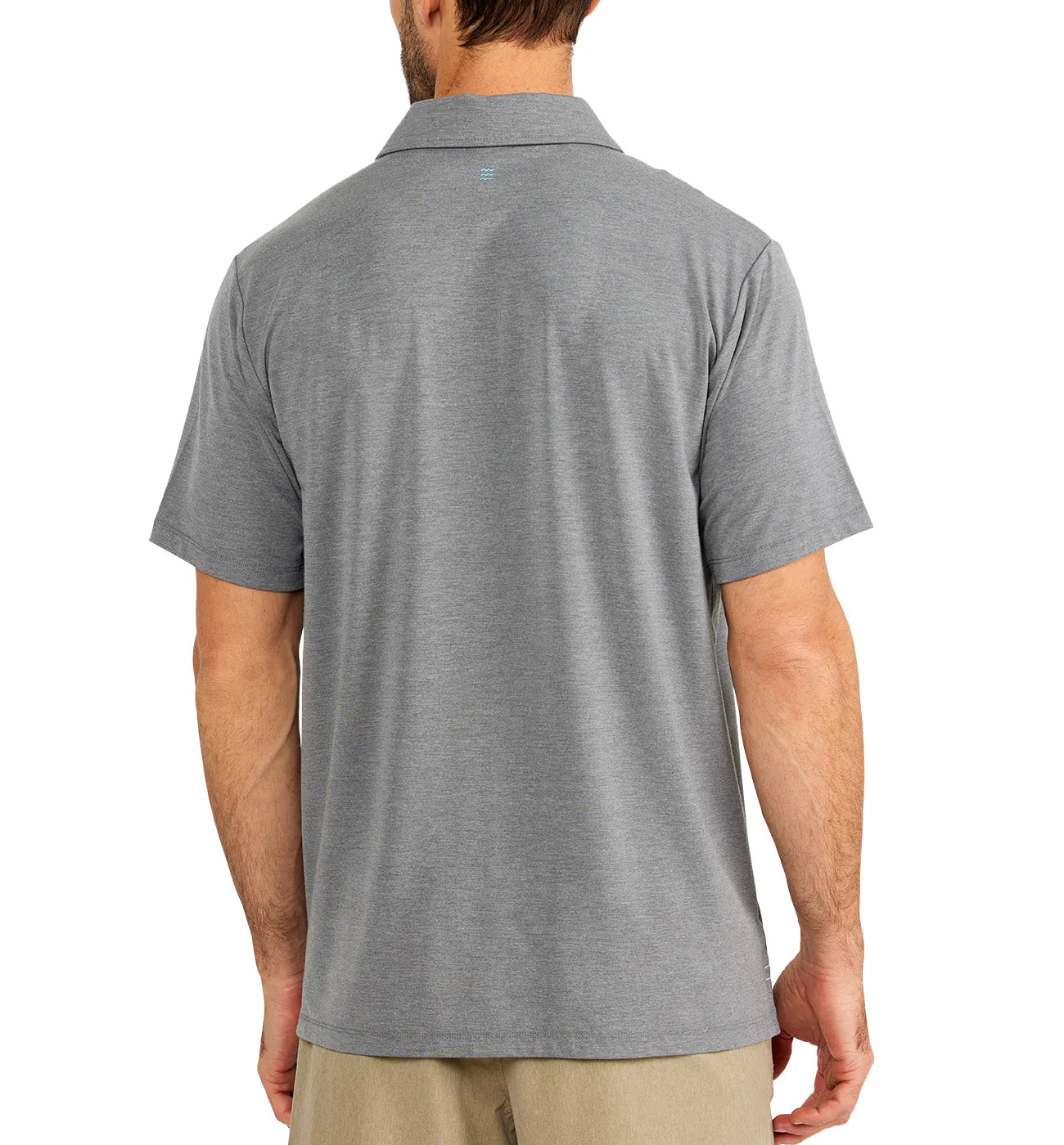 Free Fly Men's Bamboo Flex Polo - Heather Graphite