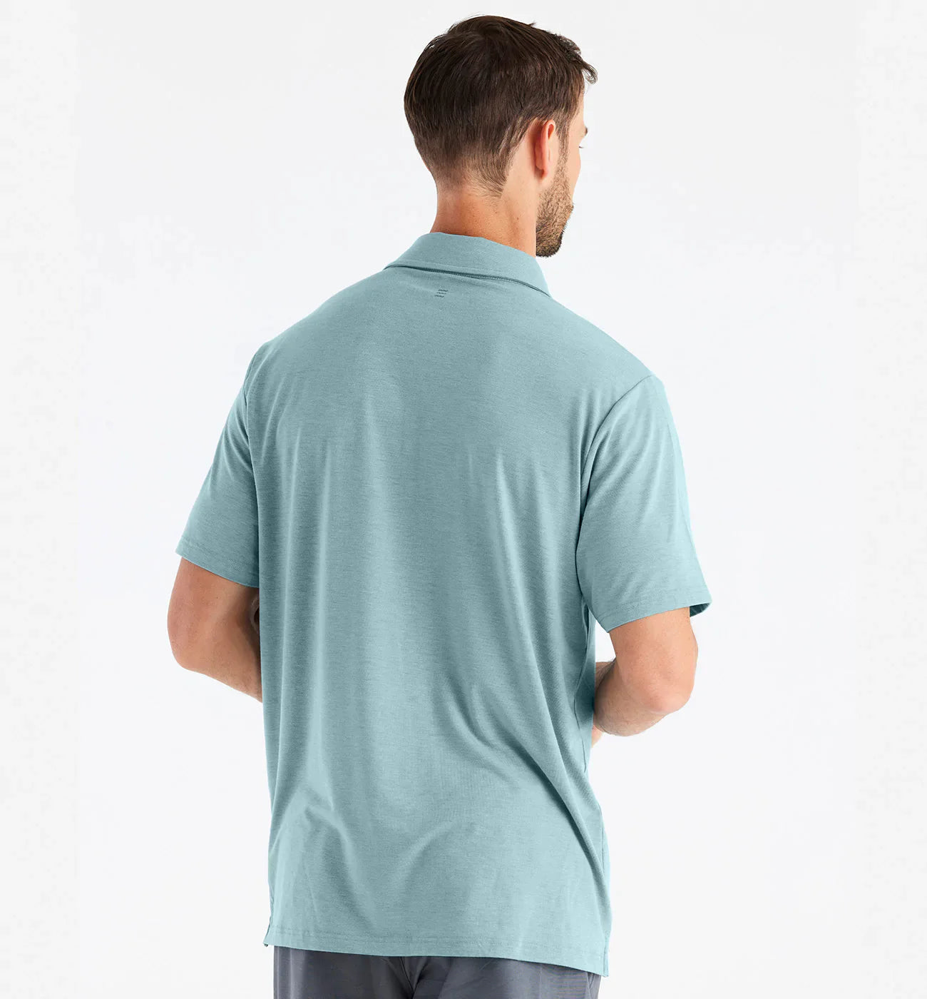 Free Fly Men's Bamboo Flex Polo - Heather Mineral