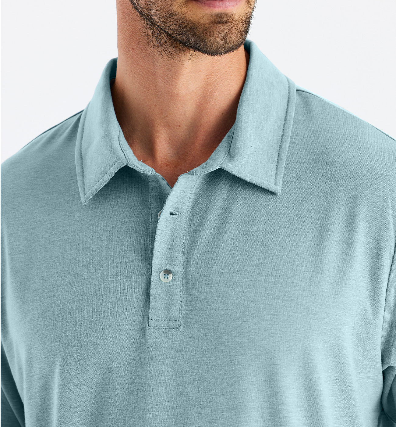 Free Fly Men's Bamboo Flex Polo - Heather Mineral
