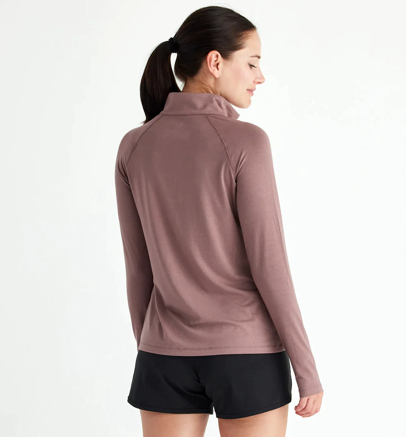 Free Fly Women's Bamboo Flex Quarter Zip - Canyon